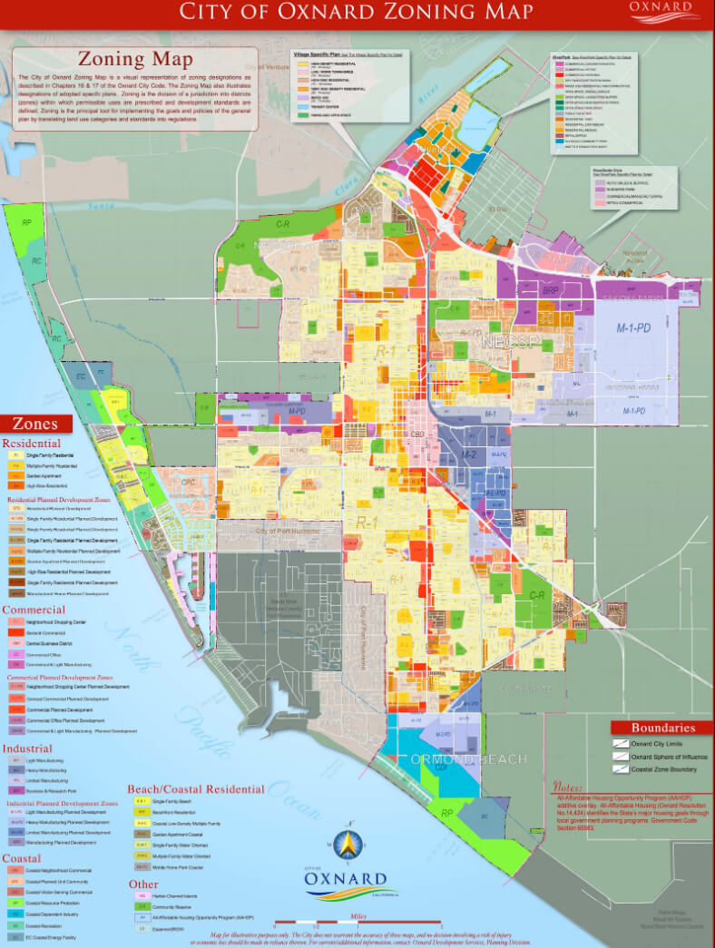 City de Oxnard Zoning plan